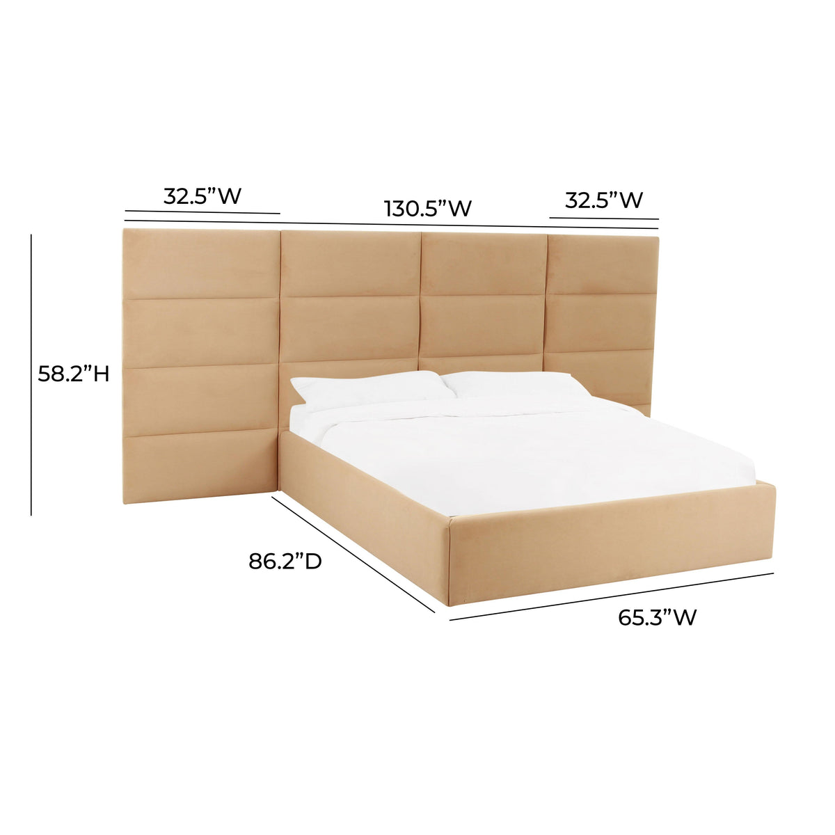 Eliana Honey Performance Velvet Queen Wings (Set of 2) by TOV Furniture – photo 6 of 7