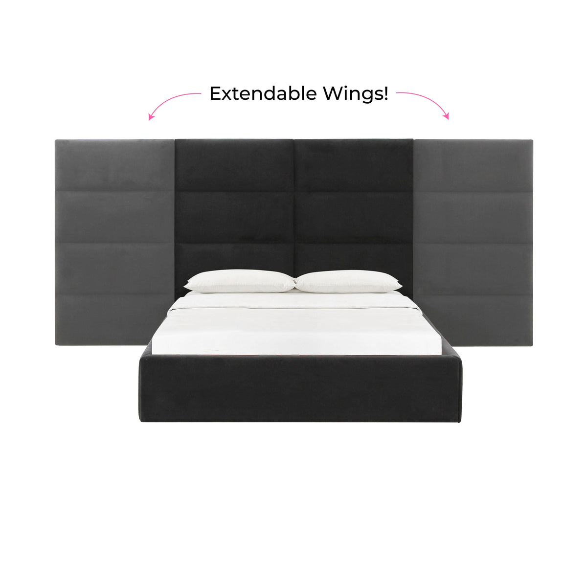 Eliana Performance Velvet Headboard Wings by TOV Furniture – several options shown