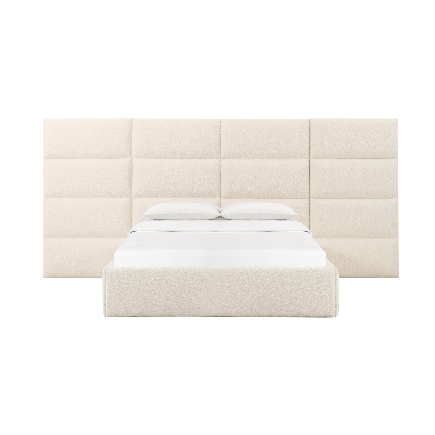 Eliana Cream Boucle Bed by TOV B68731