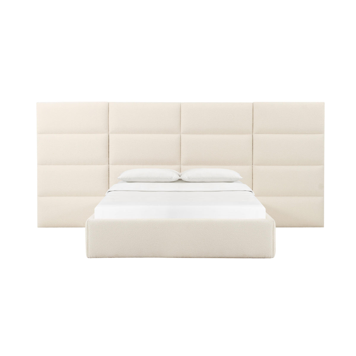 Eliana Cream Performance Boucle Headboard Wings in Queen by TOV Furniture – photo 4 of 6