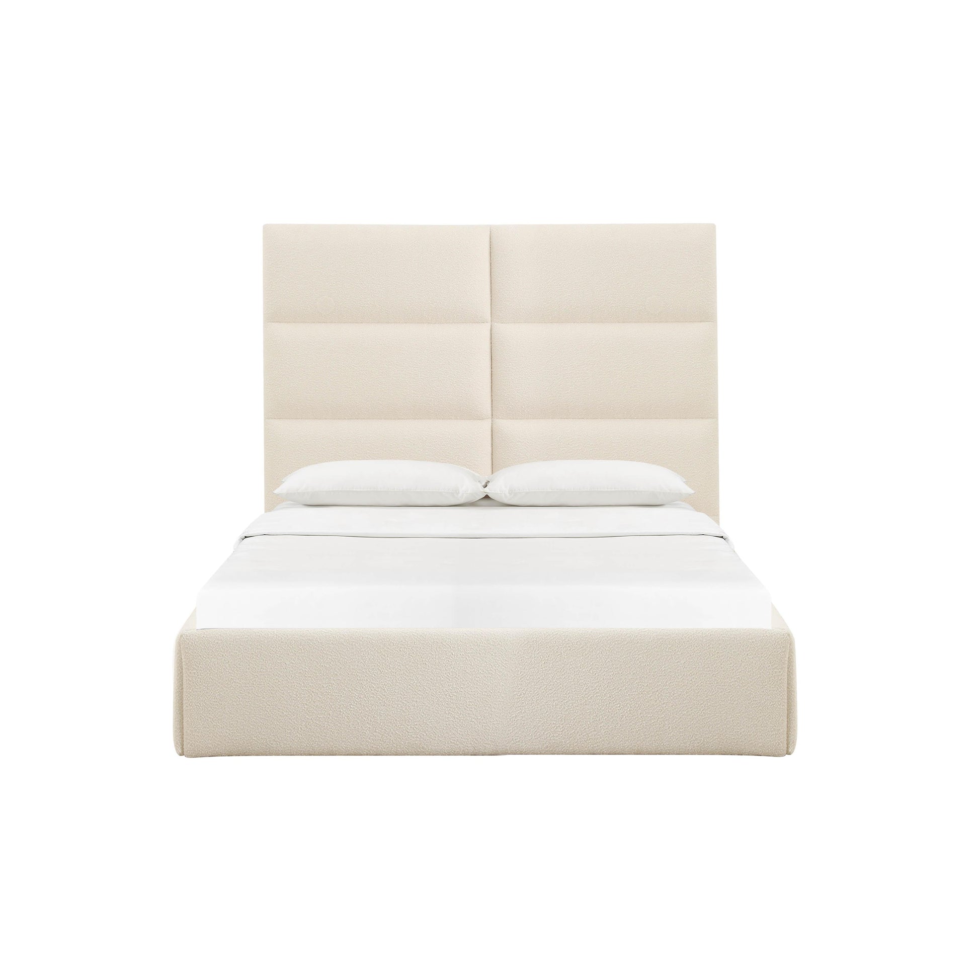 Eliana Cream Boucle Bed by TOV B68731