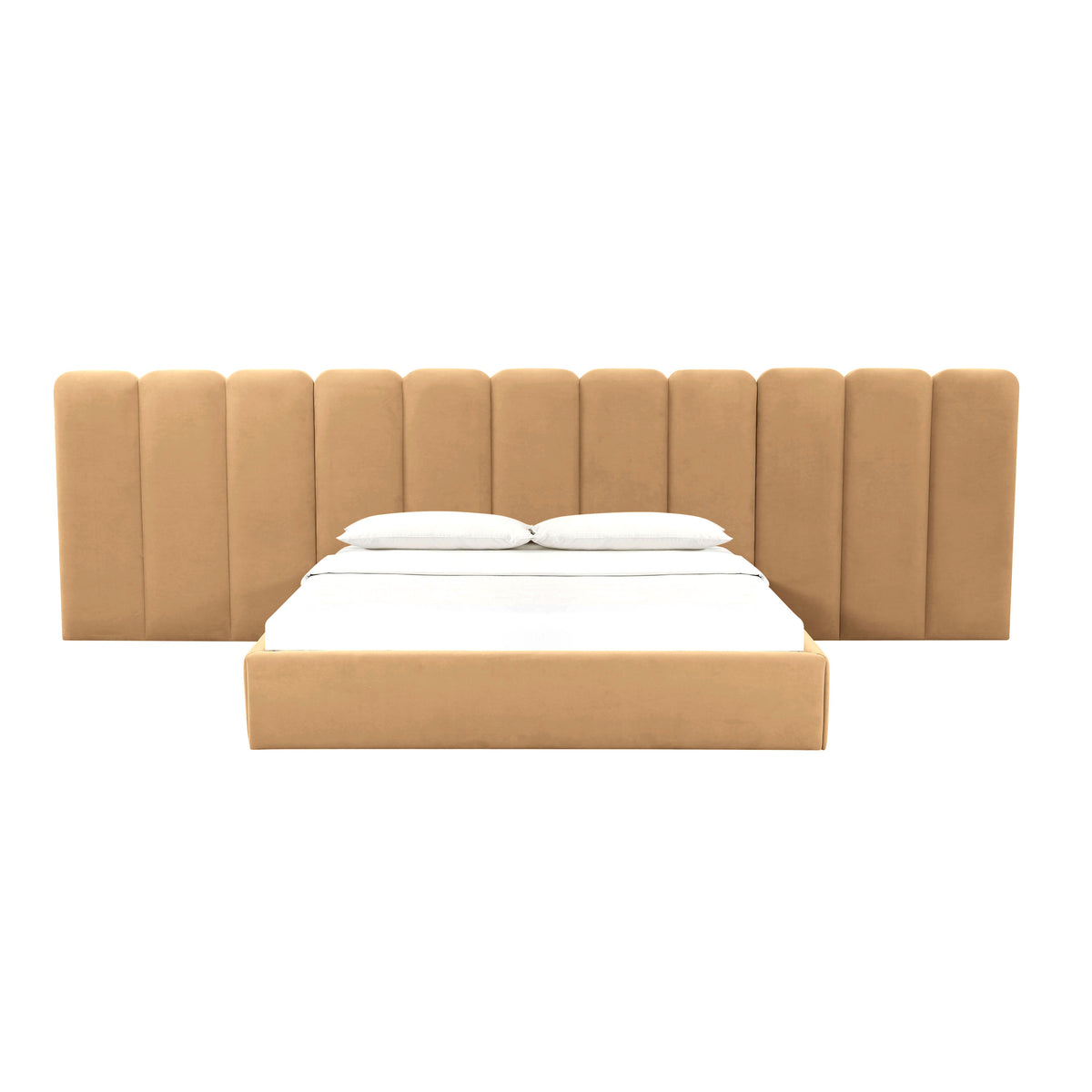 Palani Honey Performance Velvet Wings - Queen or King (Set of 2) by TOV Furniture – photo 3 of 6