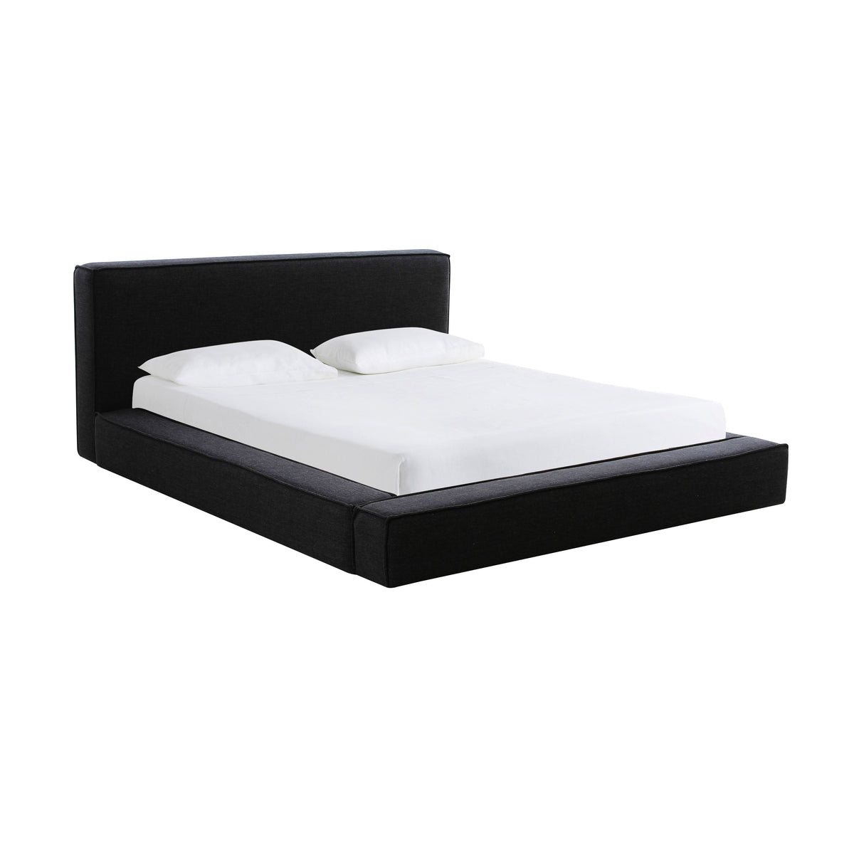 Olafur Black Performance Linen Queen Bed by TOV Furniture – photo 1 of 7