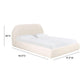 Bara Cream Textured Velvet Bed by TOV B68876
