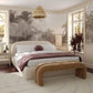 Bara Cream Textured Velvet Bed by TOV B68876