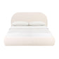 Bara Cream Textured Velvet Bed by TOV B68876
