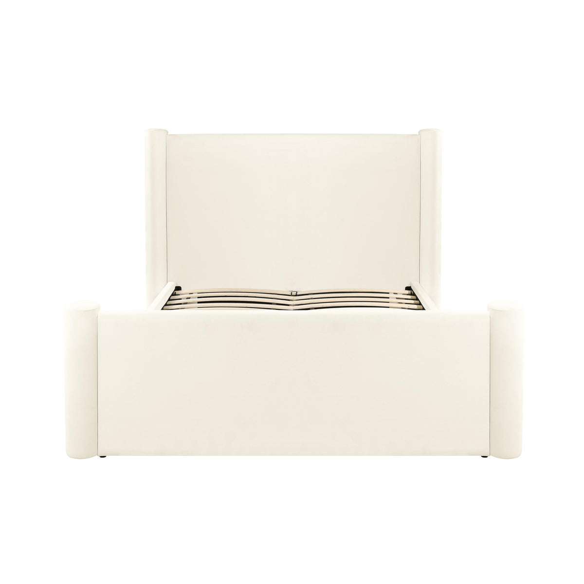 Athara Cream Velvet Bed in Queen by TOV Furniture – photo 6 of 8