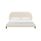 Ophelia Cream Faux Wool Bed by TOV B68946