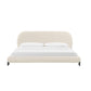 Ophelia Cream Faux Wool Bed by TOV B68945