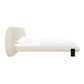 Ophelia Cream Faux Wool Bed by TOV B68946