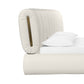 Karol Cream Performance Vegan Leather Bed by TOV B68947