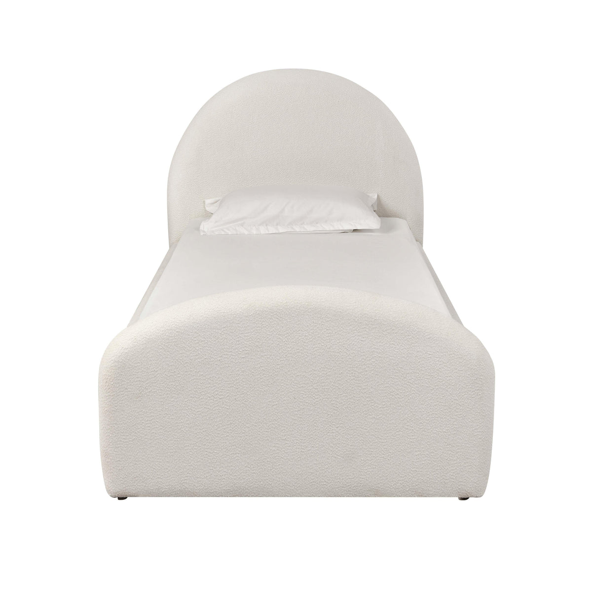 Moon Cream Performance Boucle Twin Bed by TOV Furniture – photo 3 of 6