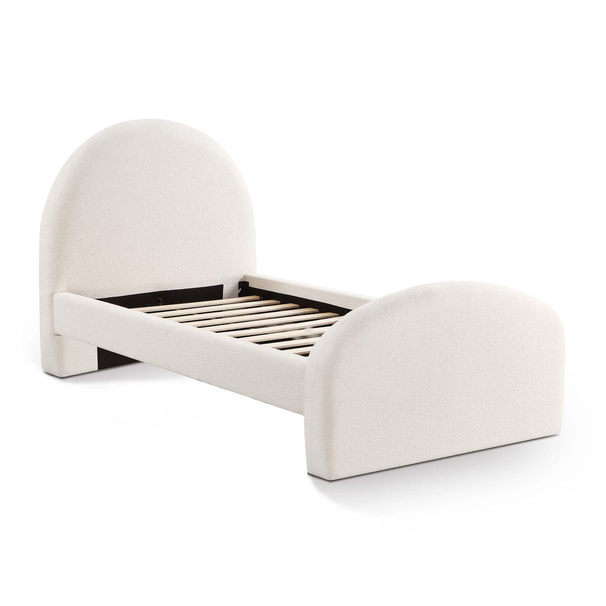 Moon Cream Performance Boucle Twin Bed by TOV Furniture – photo 4 of 6