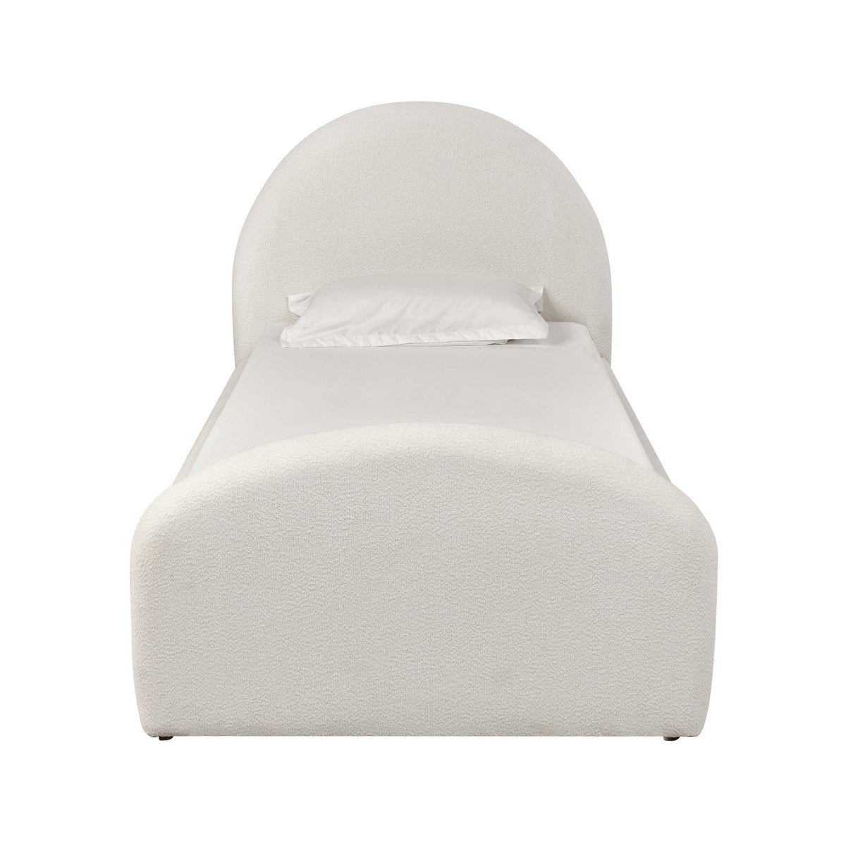 Moon Cream Performance Boucle Twin Trundle Bed by TOV Furniture – photo 5 of 10