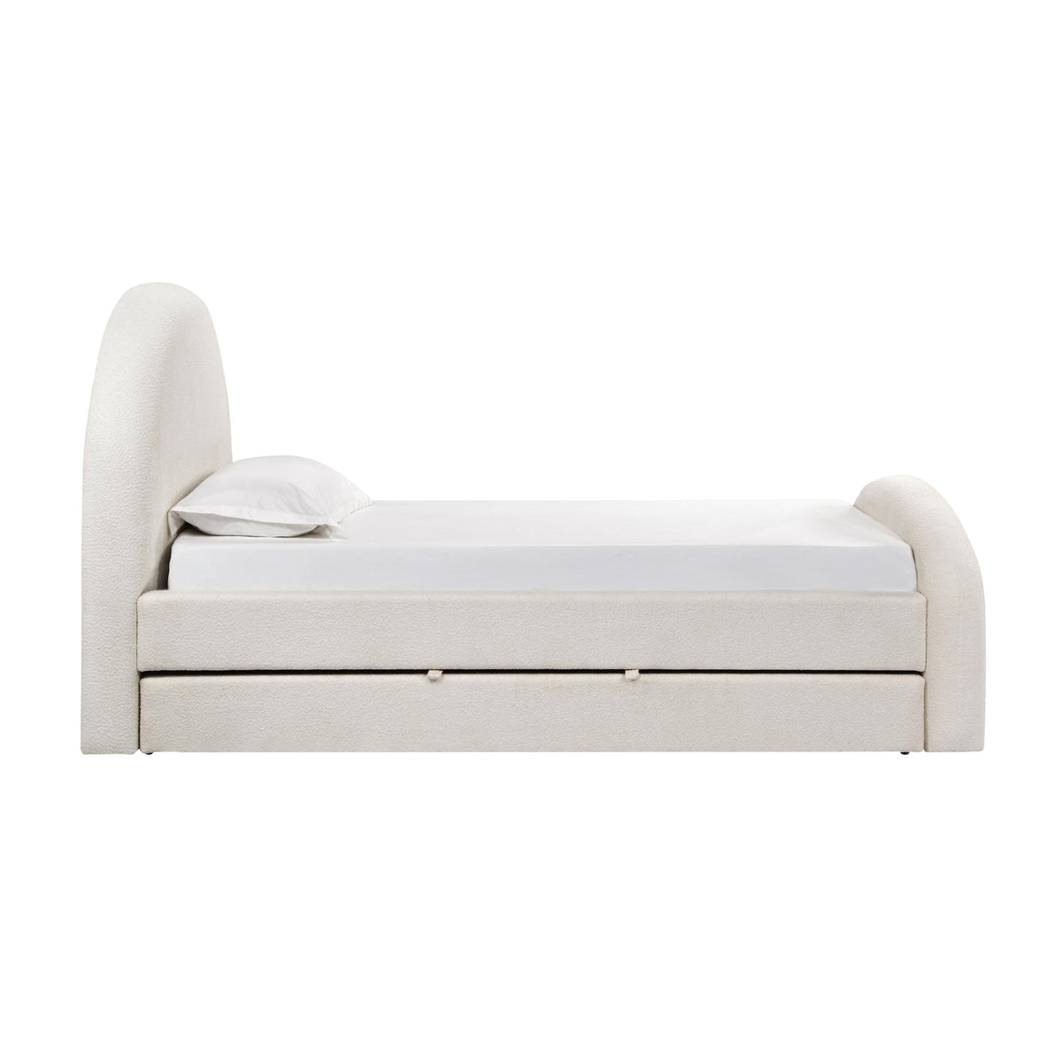 Moon Cream Performance Boucle Twin Trundle Bed by TOV Furniture – photo 6 of 10
