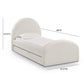 Moon Cream Boucle Twin Trundle Bed by TOV B69111