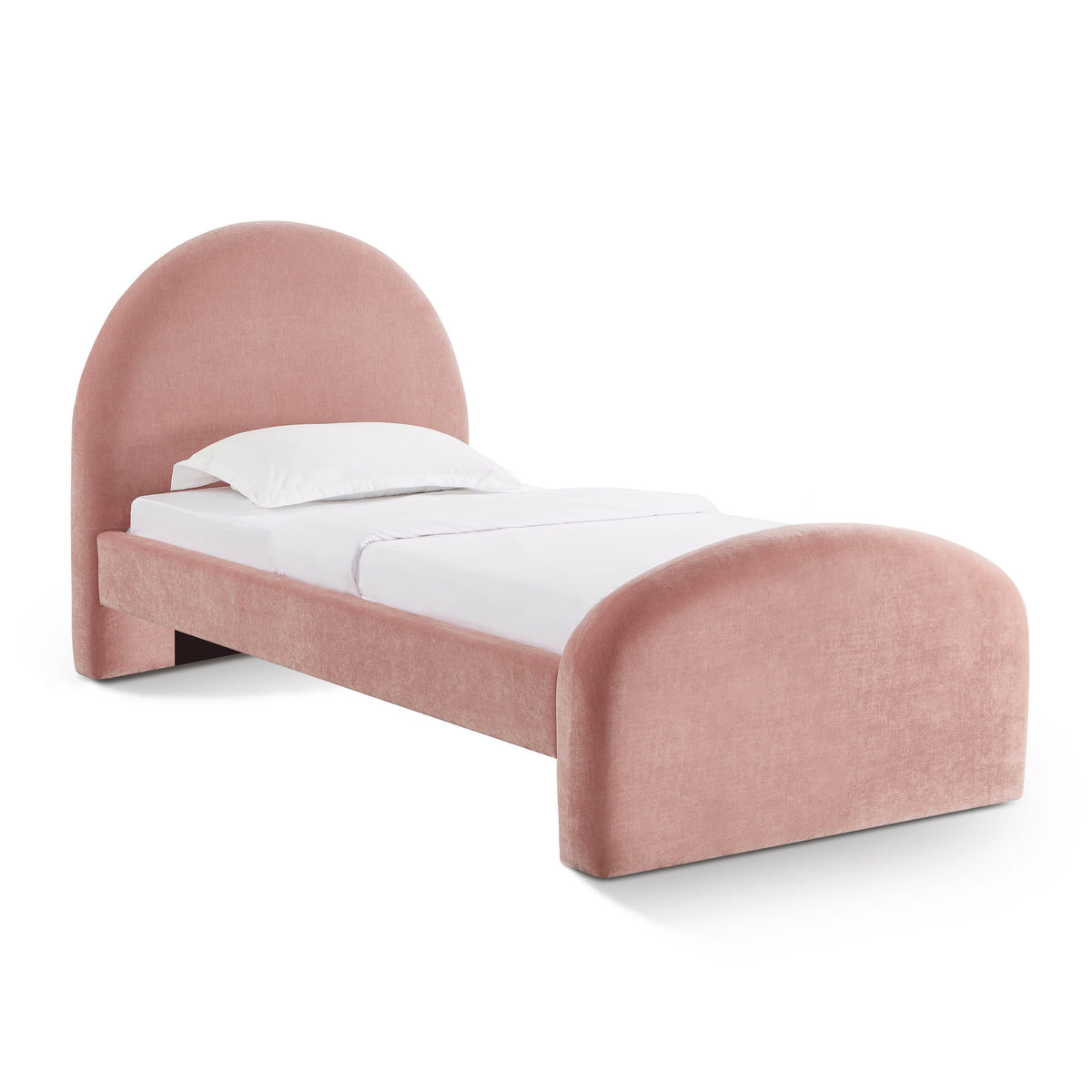 Moon Rose Upcycled Contract-Grade Chenille Twin Bed by TOV Furniture – photo 1 of 6