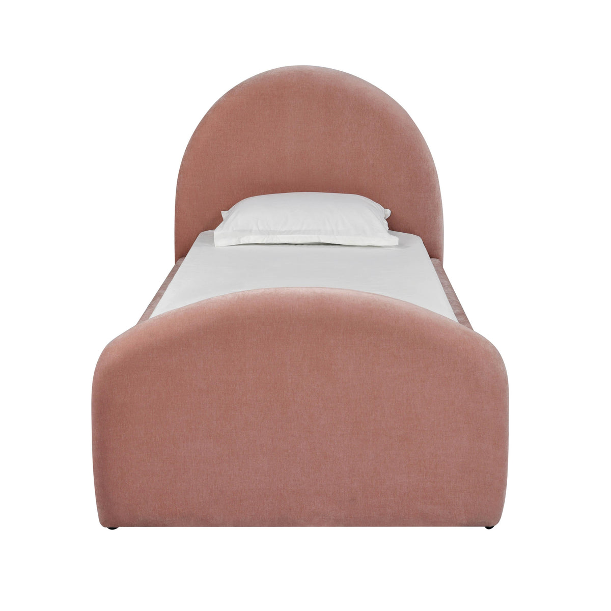 Moon Rose Upcycled Contract-Grade Chenille Twin Bed by TOV Furniture – photo 3 of 6