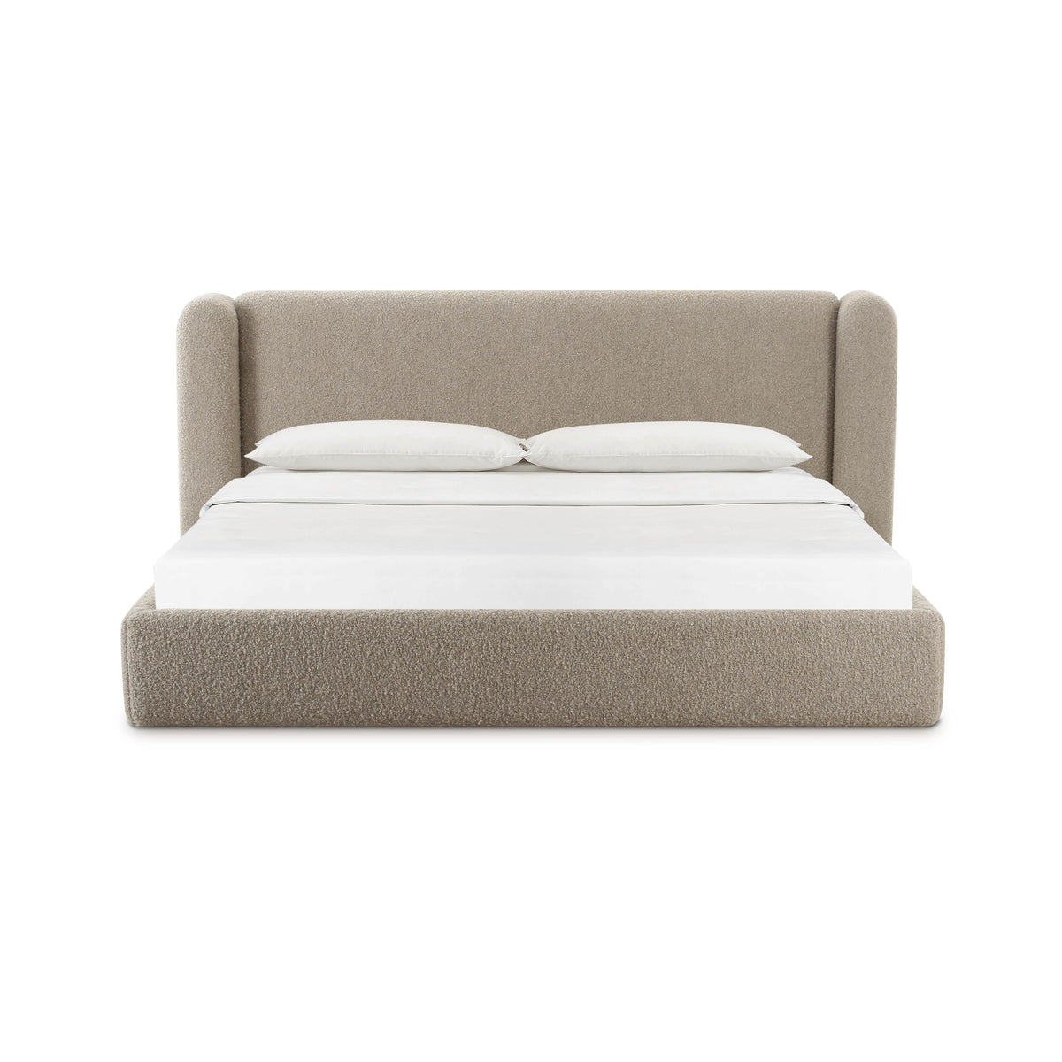 Babette Tan Contract-Grade Boucle Queen Bed by TOV Furniture – photo 3 of 10