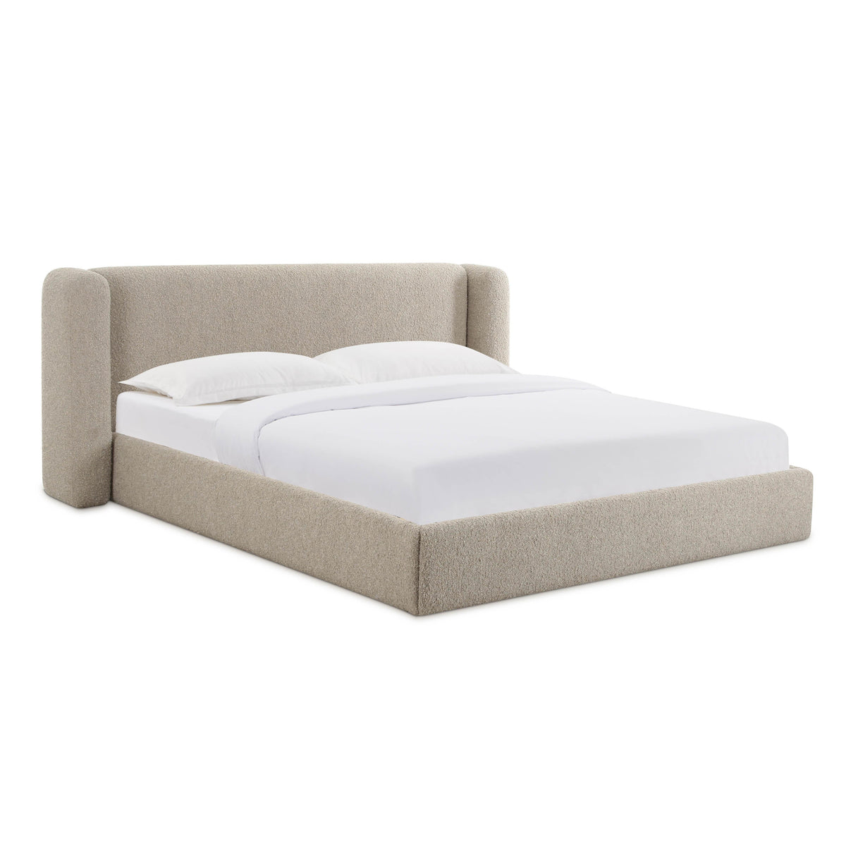 Babette Tan Contract-Grade Boucle King Bed by TOV Furniture – photo 1 of 10