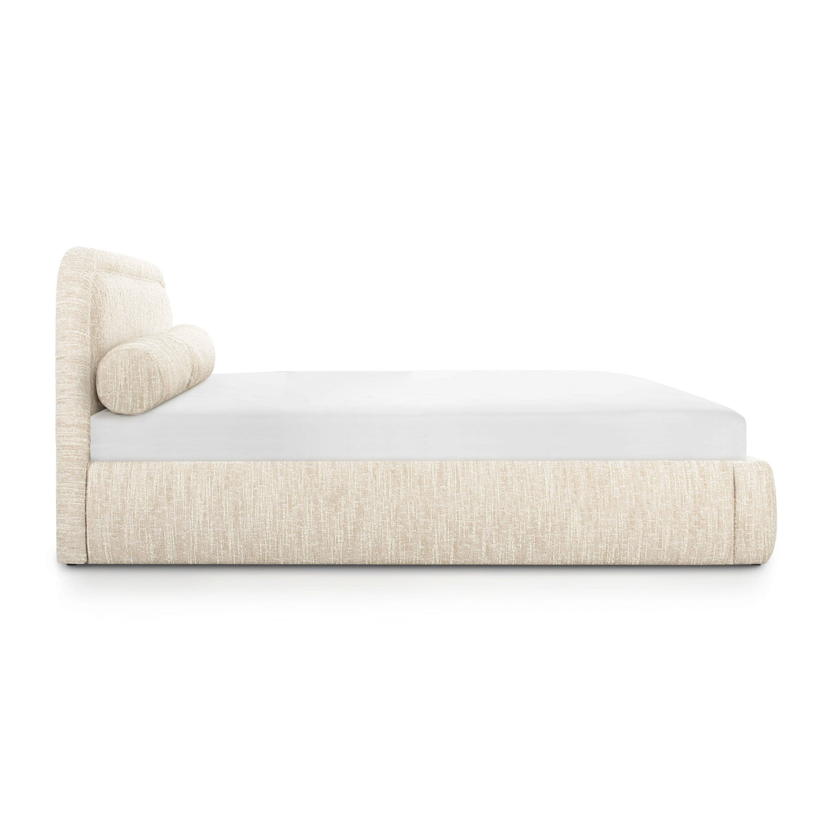 Murielle Taupe Textured Performance Boucle Queen Bed by TOV Furniture – photo 4 of 10