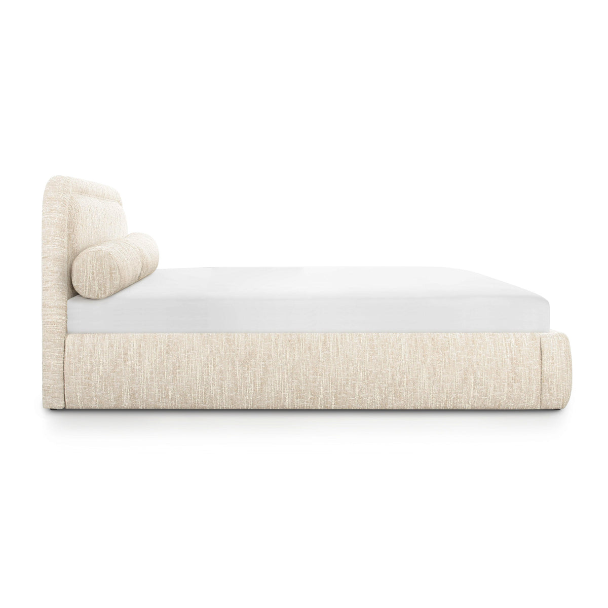 Murielle Taupe Textured Performance Boucle King Bed by TOV Furniture – photo 4 of 10