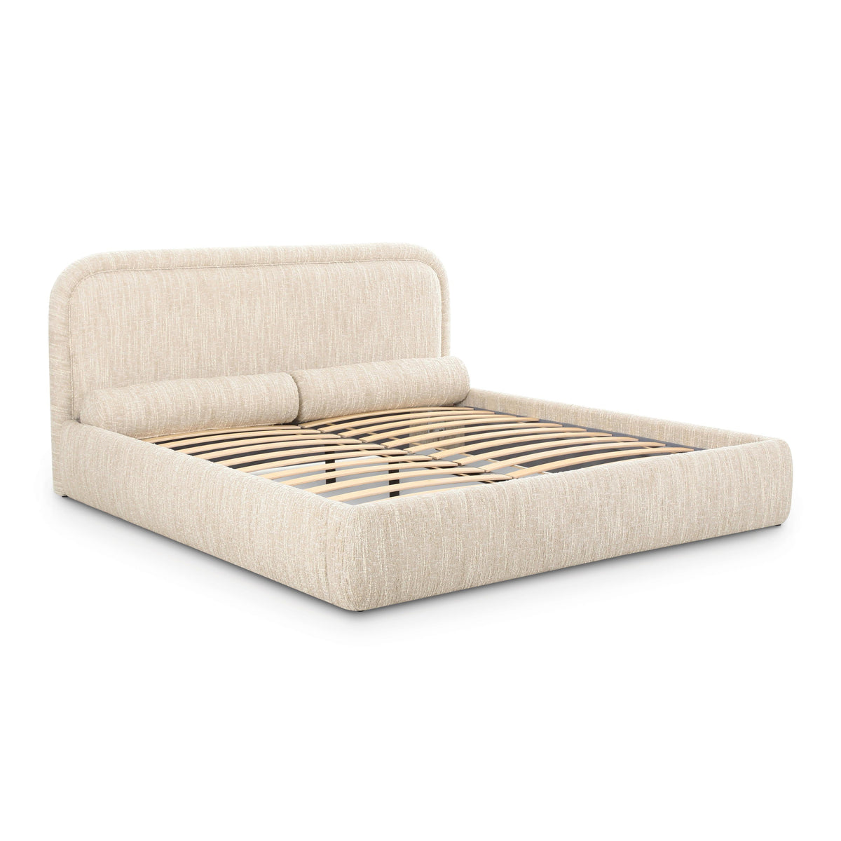 Murielle Taupe Textured Performance Boucle King Bed by TOV Furniture – photo 5 of 10