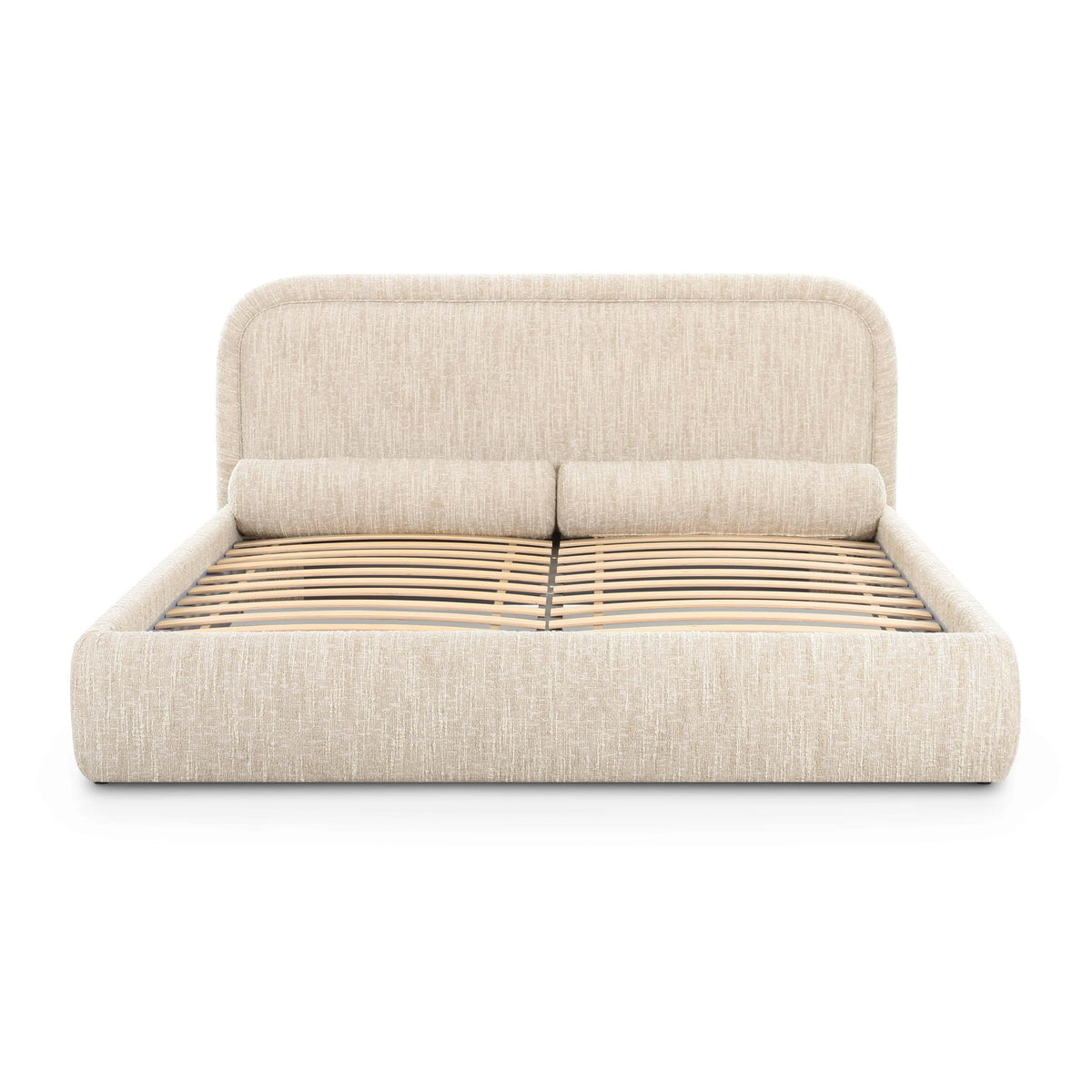 Murielle Taupe Textured Performance Boucle King Bed by TOV Furniture – photo 6 of 10