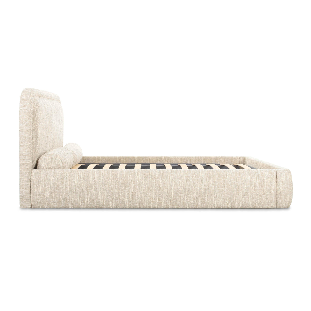 Murielle Taupe Textured Performance Boucle King Bed by TOV Furniture – photo 7 of 10