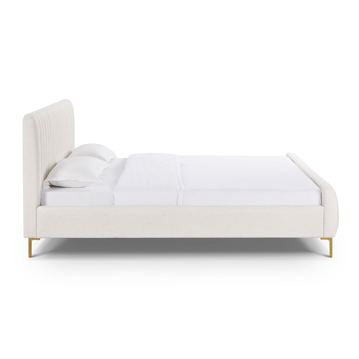 Angela Natural Upcycled Performance Linen King Bed by TOV Furniture – photo 4 of 10