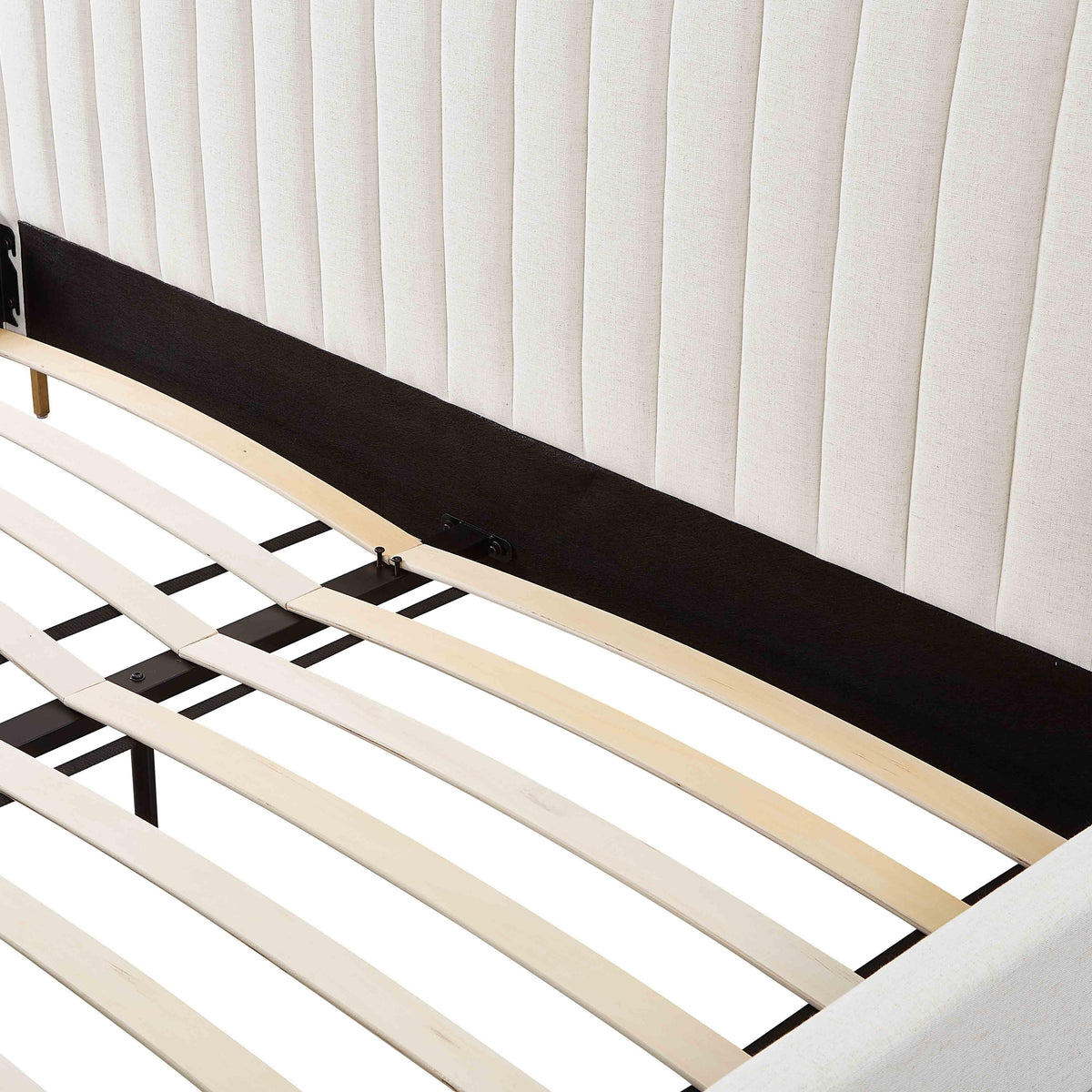 Angela Natural Upcycled Performance Linen King Bed by TOV Furniture – photo 8 of 10