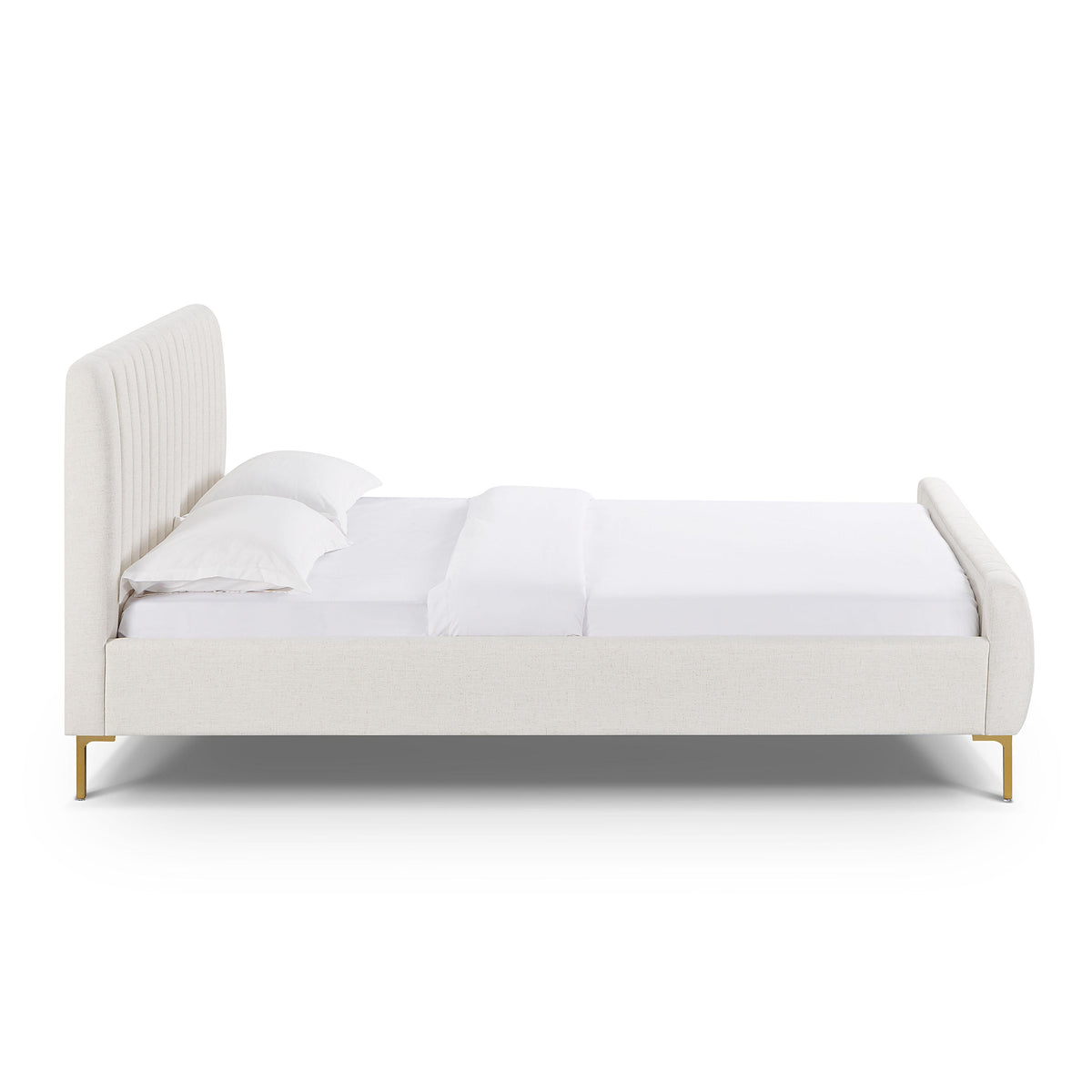 Angela Natural Upcycled Performance Linen Queen Bed by TOV Furniture – photo 4 of 10