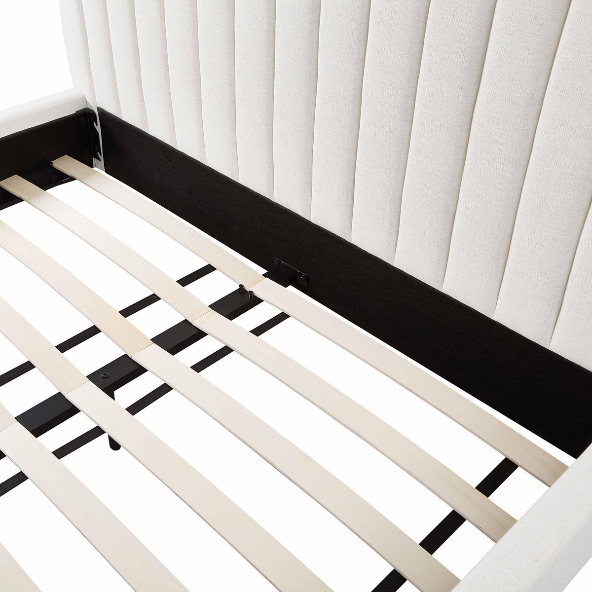 Angela Natural Upcycled Performance Linen Queen Bed by TOV Furniture – photo 8 of 10