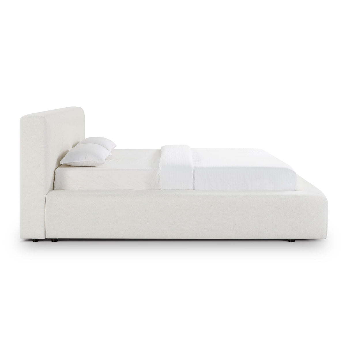 Meena Cream Upcycled Performance Linen Storage King Bed by TOV Furniture – photo 5 of 11