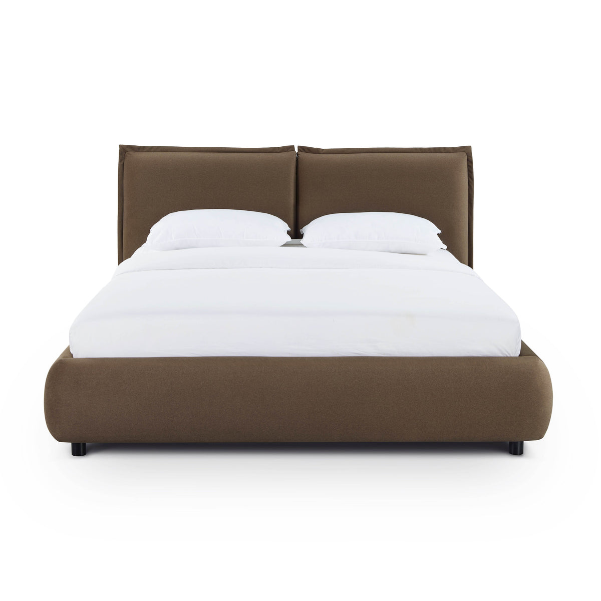 Mel Brown Performance Faux Mohair Velvet Queen Bed by TOV Furniture – photo 2 of 11
