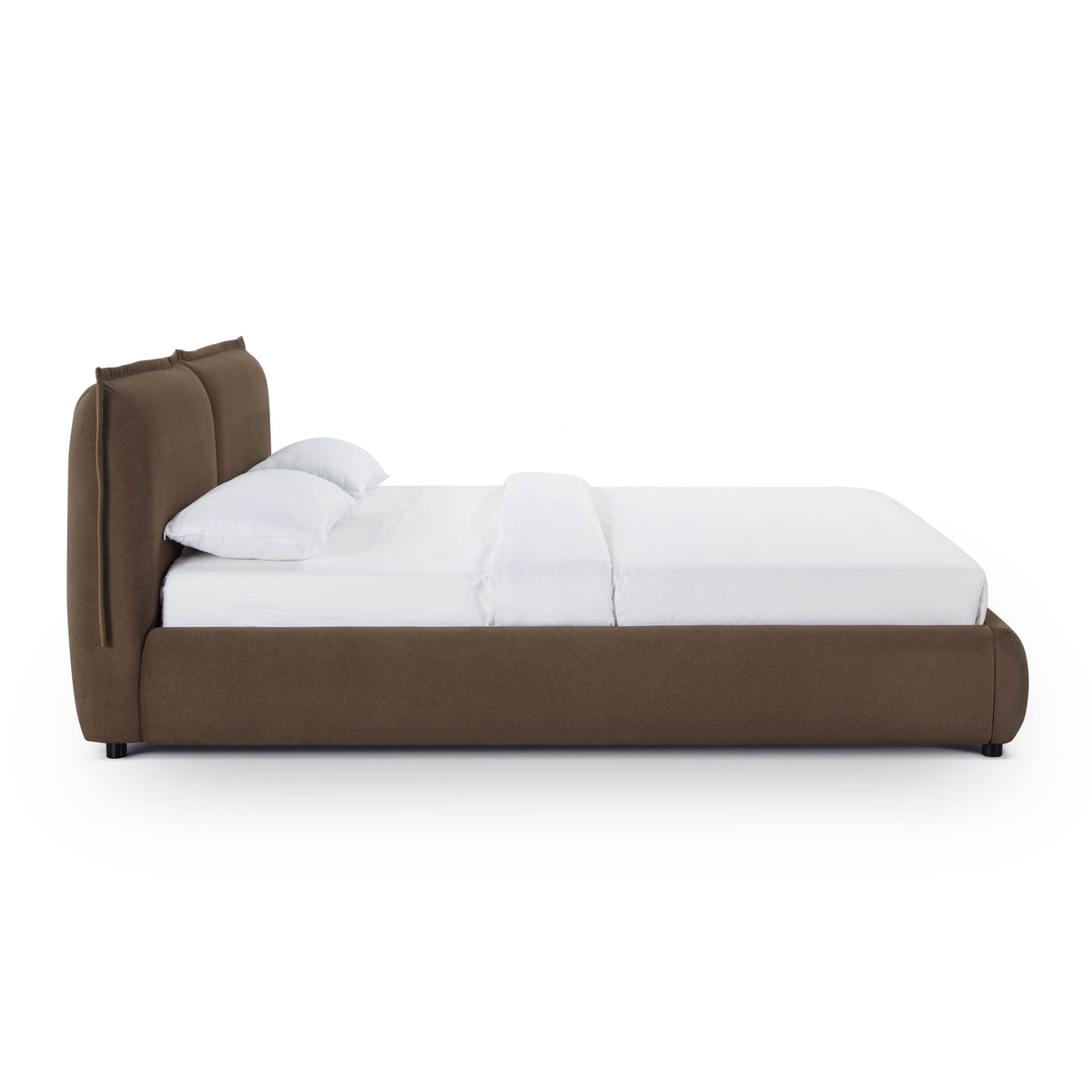 Mel Brown Performance Faux Mohair Velvet Queen Bed by TOV Furniture – photo 3 of 11