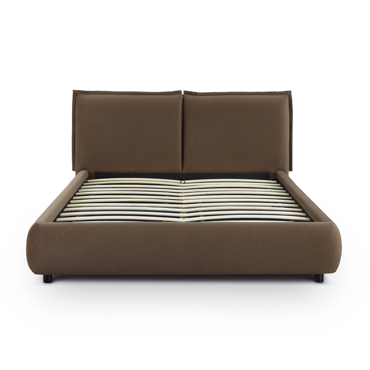 Mel Brown Performance Faux Mohair Velvet Queen Bed by TOV Furniture – photo 5 of 11