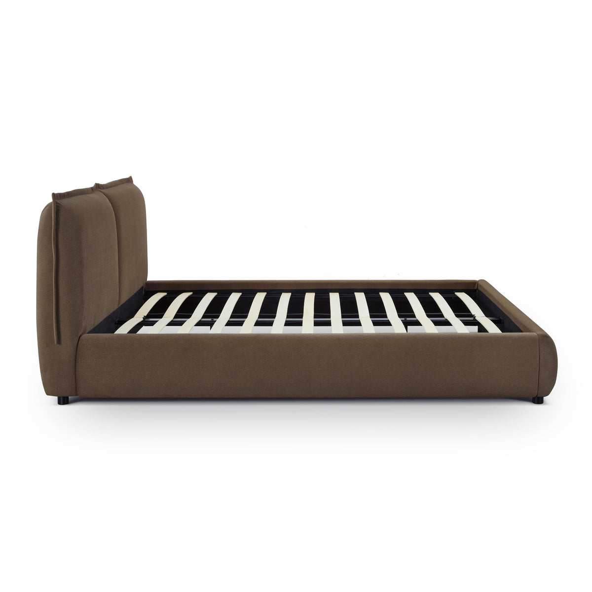Mel Brown Performance Faux Mohair Velvet Queen Bed by TOV Furniture – photo 6 of 11