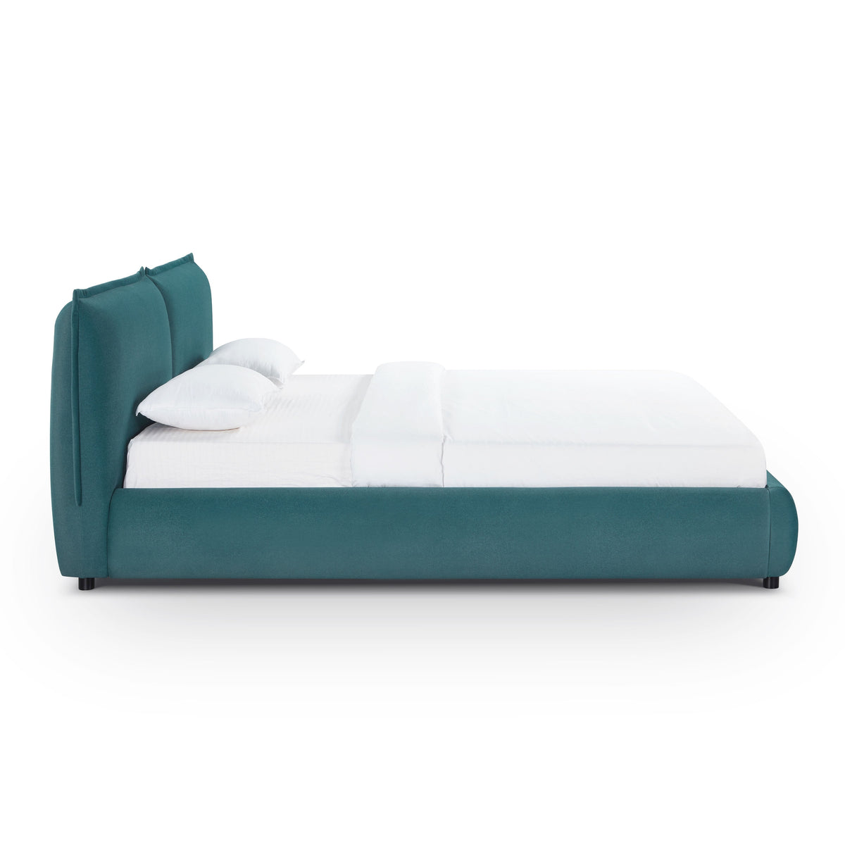 Mel Teal Performance Faux Mohair Velvet King Bed by TOV Furniture – photo 3 of 12