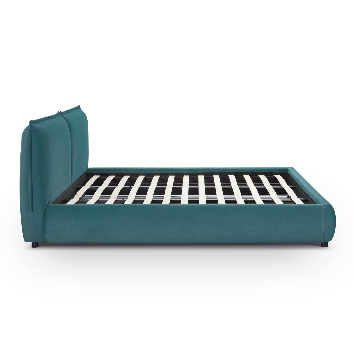 Mel Teal Performance Faux Mohair Velvet King Bed by TOV Furniture – photo 6 of 12
