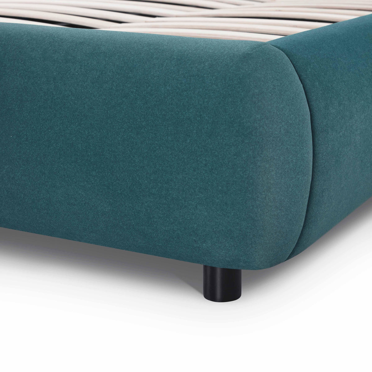 Mel Teal Performance Faux Mohair Velvet King Bed by TOV Furniture – photo 7 of 12