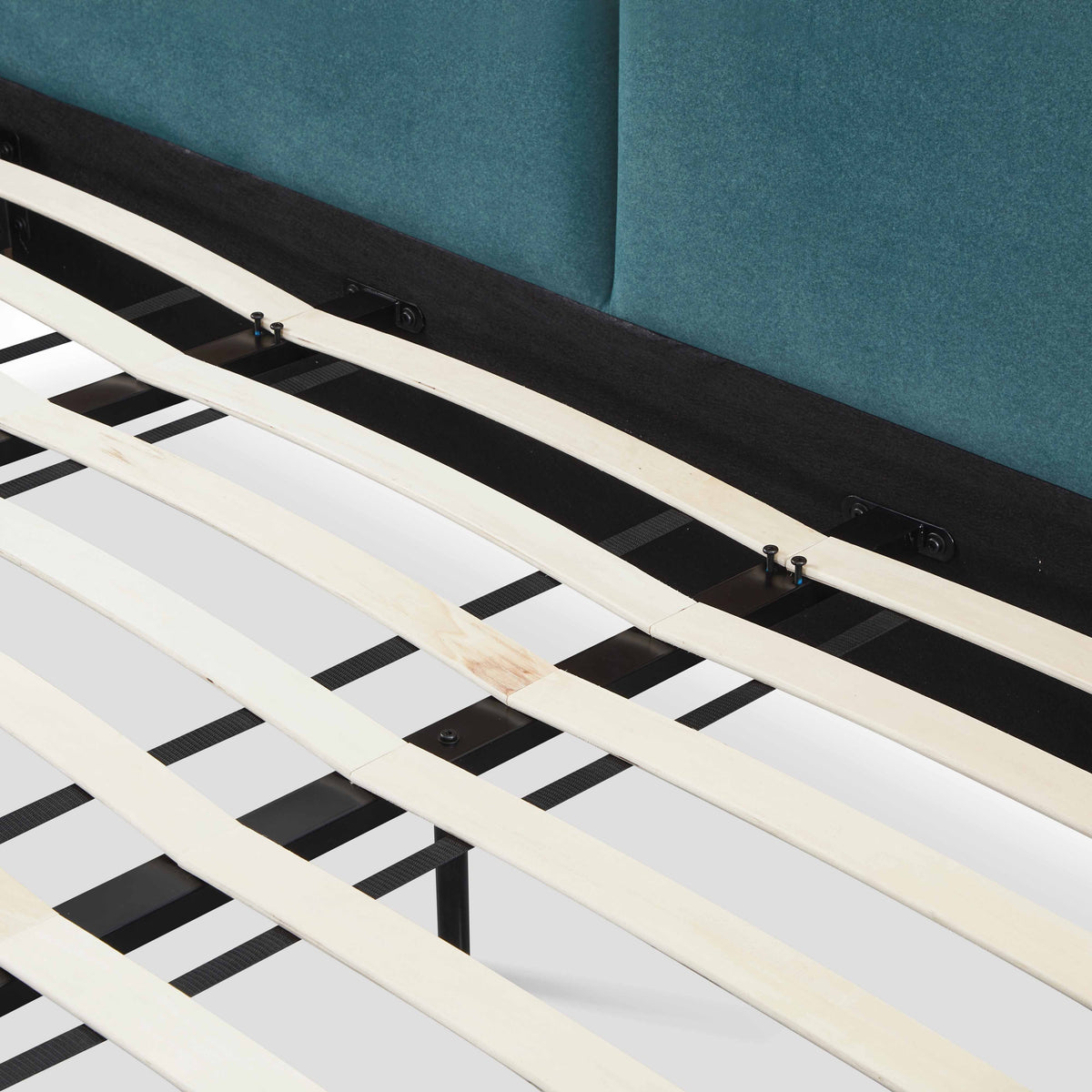 Mel Teal Performance Faux Mohair Velvet King Bed by TOV Furniture – photo 8 of 12