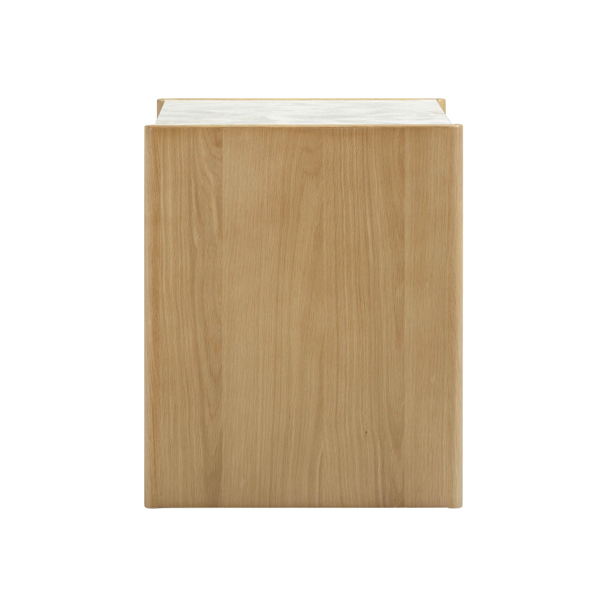 Paige 26 Natural Oak 2 Drawer Nightstand by TOV B69352