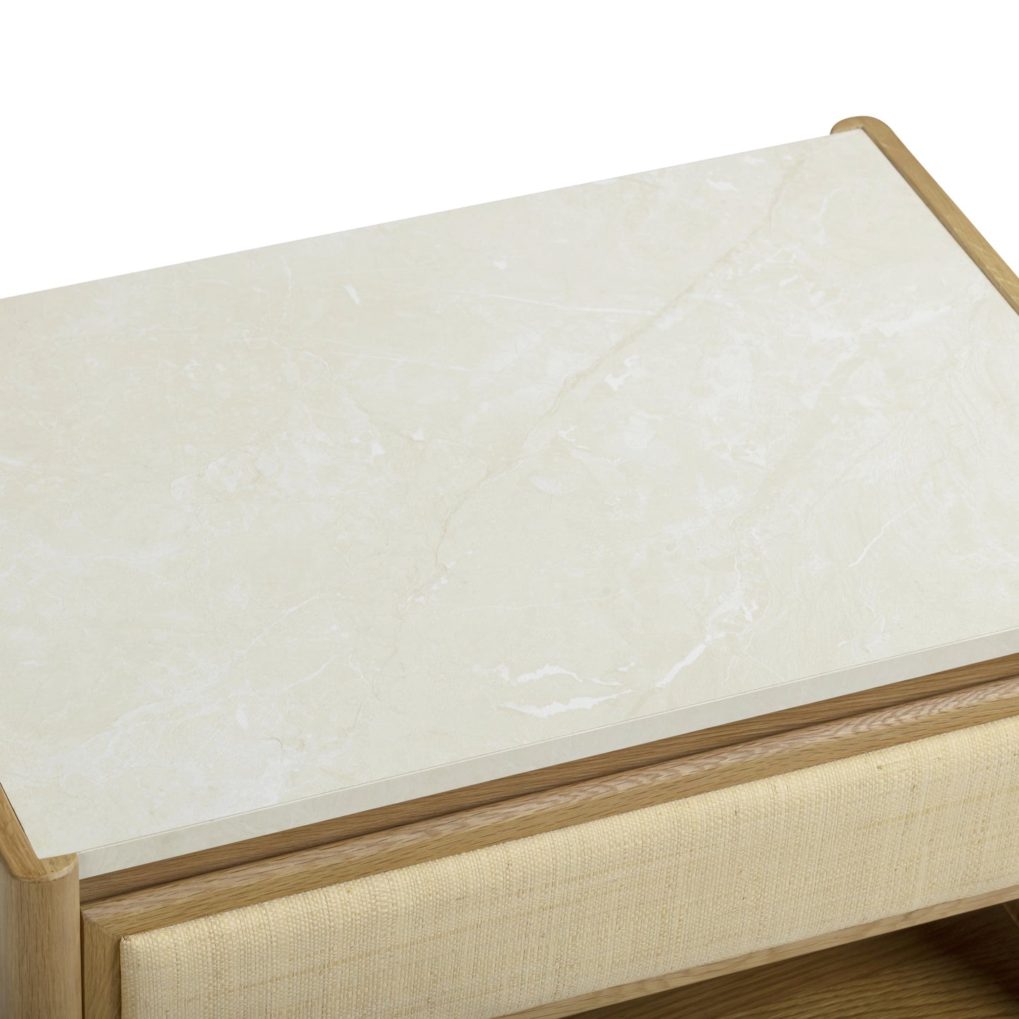 Paige 26 Natural Oak 2 Drawer Nightstand by TOV B69352