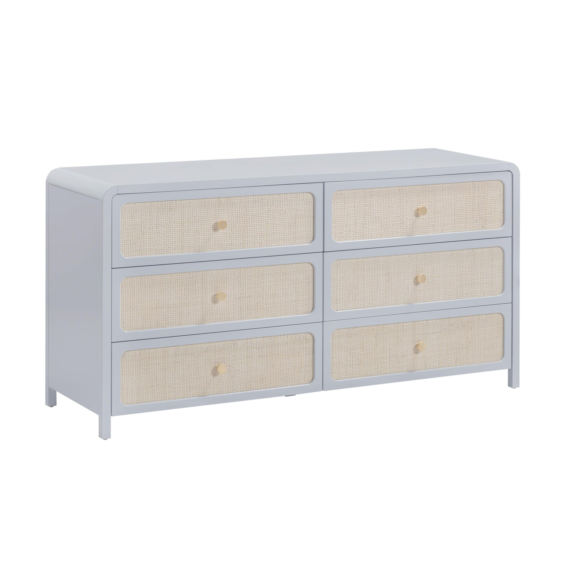 Patty 62 Rattan 6 Drawer Dresser by TOV B69361