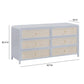 Patty 62 Rattan 6 Drawer Dresser by TOV B54354
