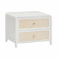Patty 28 Rattan 2 Drawer Nightstand by TOV B69362