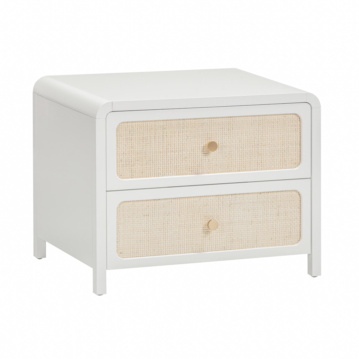Patty 28 Rattan 2 Drawer Nightstand by TOV B69362