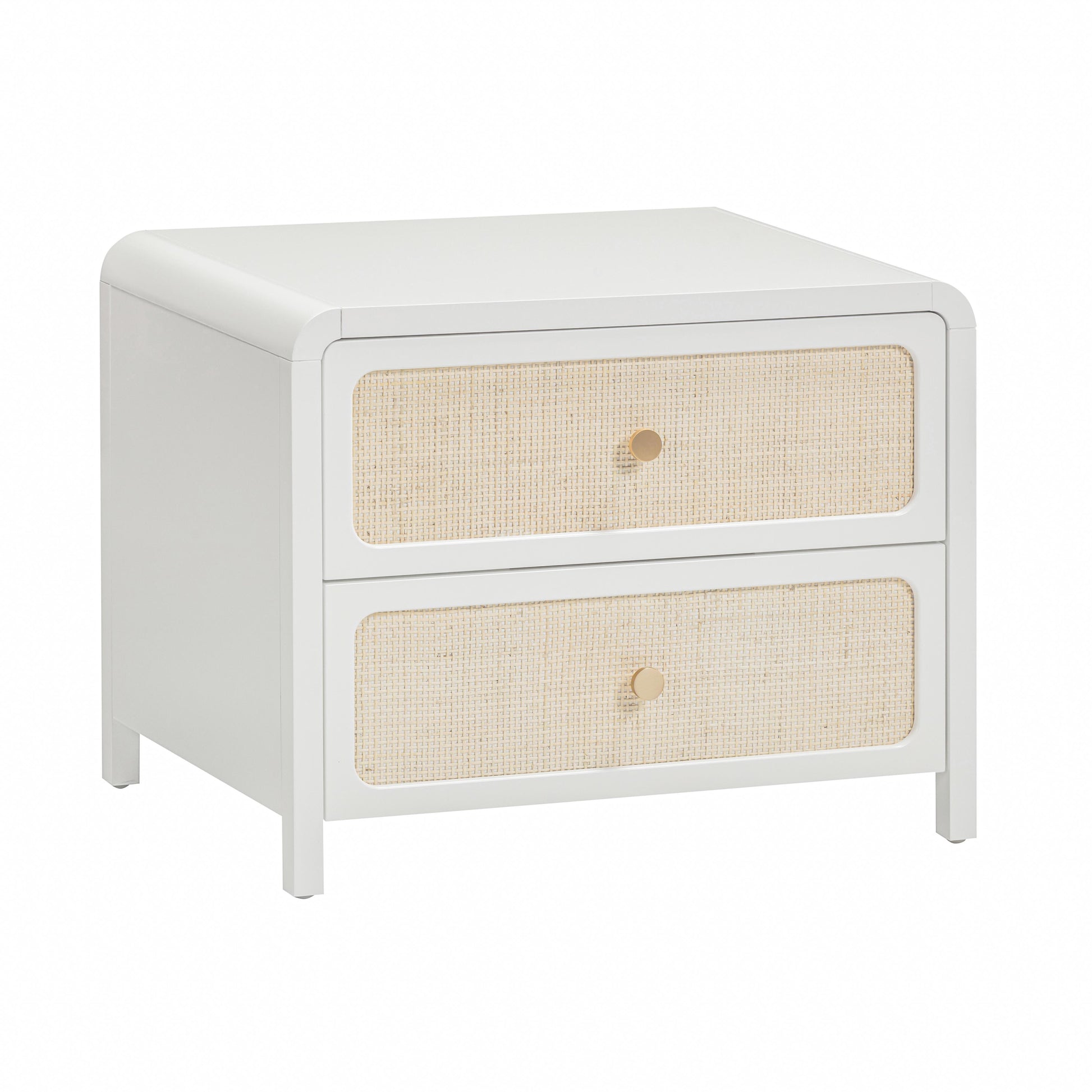Patty 28 Rattan 2 Drawer Nightstand by TOV B69363
