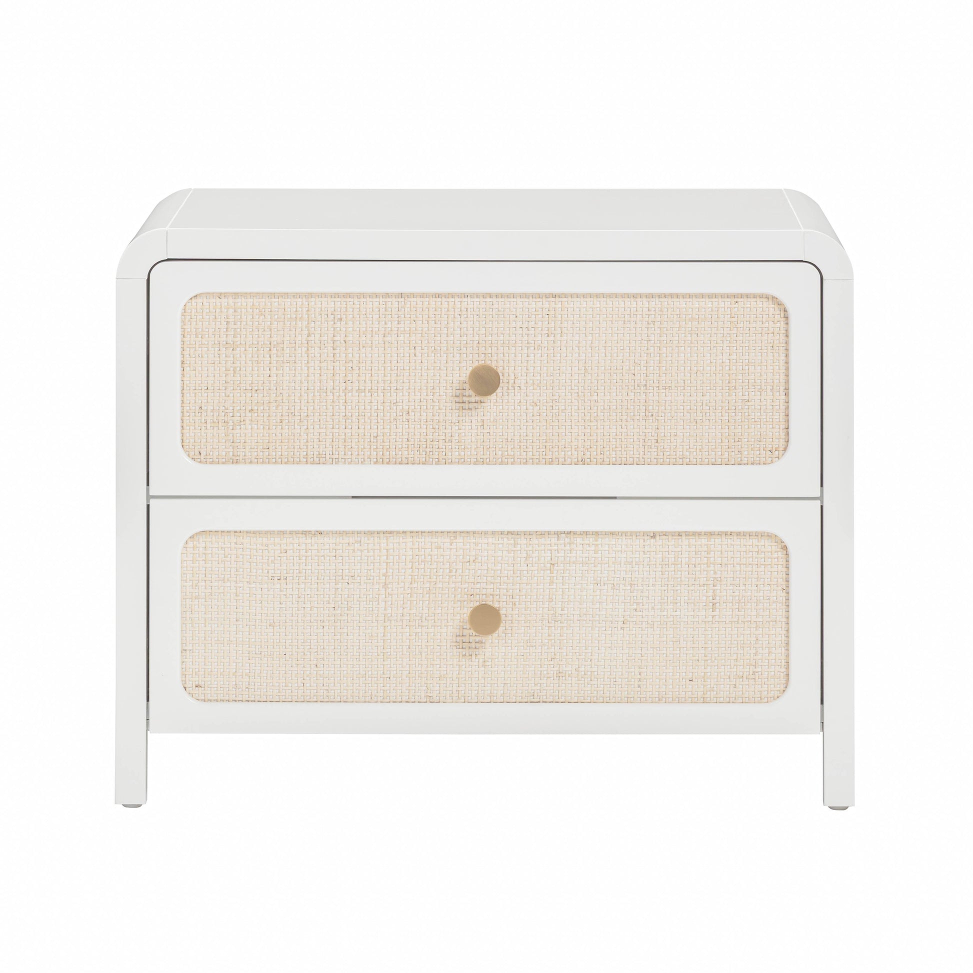 Patty 28 Rattan 2 Drawer Nightstand by TOV B69362